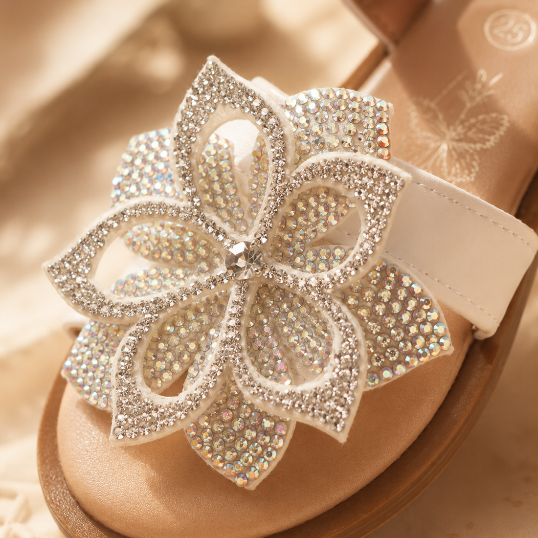 صندالة البنات Crystal Flower  من 25 ل 36