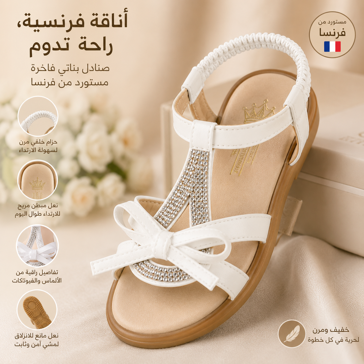 صندالة للبنات – مستوردة من فرنسا ✨