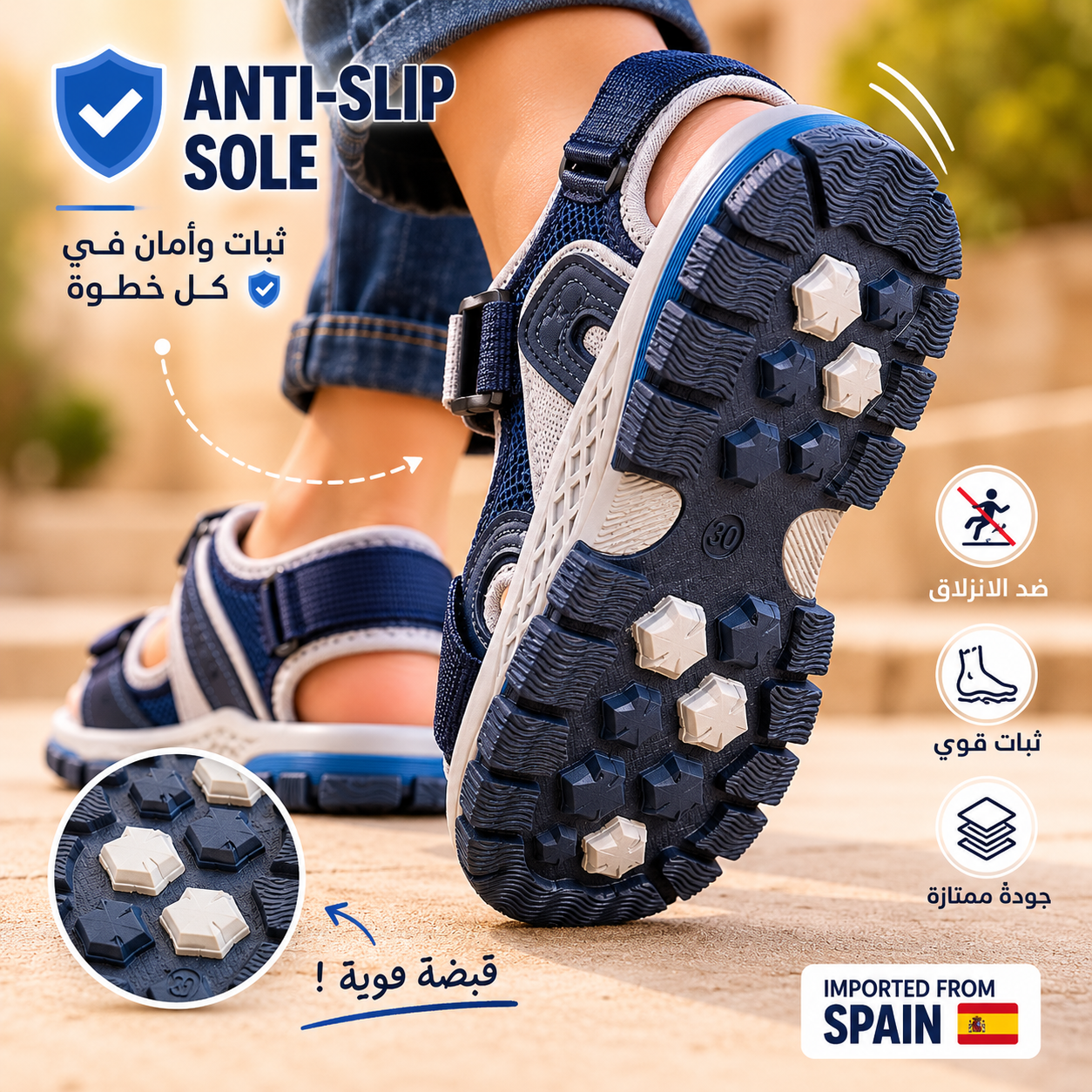 صندالة رياضية للأولاد | المقاسات 30 - 34