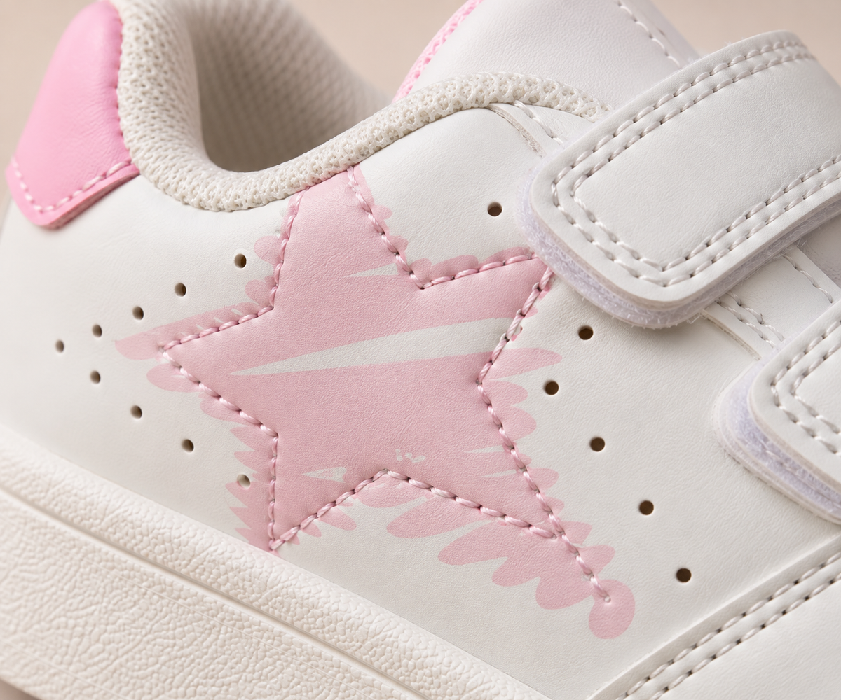 👟 سبرديلة بنات بيضاء و وردية – من 25 حتى 30