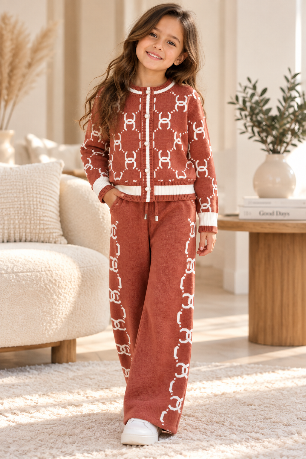 طقم بناتي Tricot قطعتين – موديل عصري
