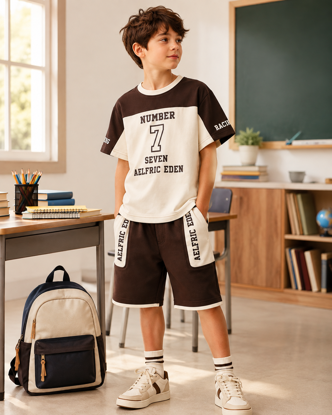 🎒 طقم أطفال قطني 100% – Back to School | من 6 حتى 12 سنة
