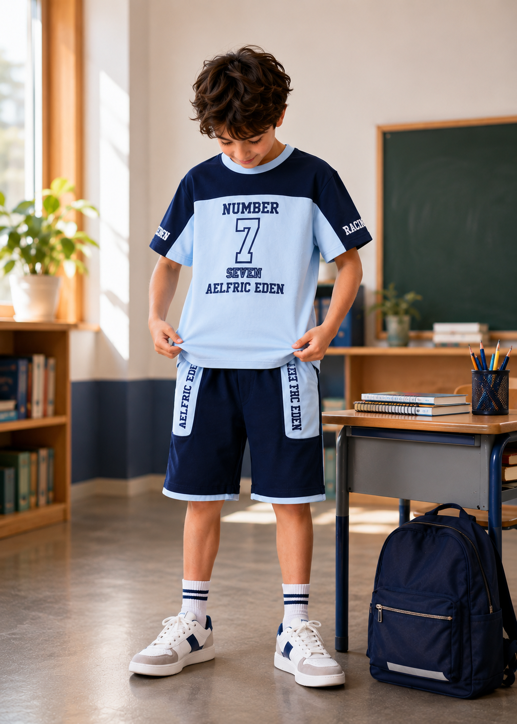 🎒 طقم أطفال قطني 100% – Back to School | من 6 حتى 12 سنة