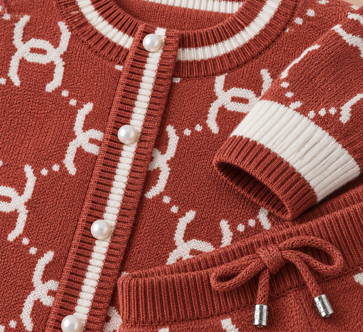 طقم بناتي Tricot قطعتين – موديل عصري