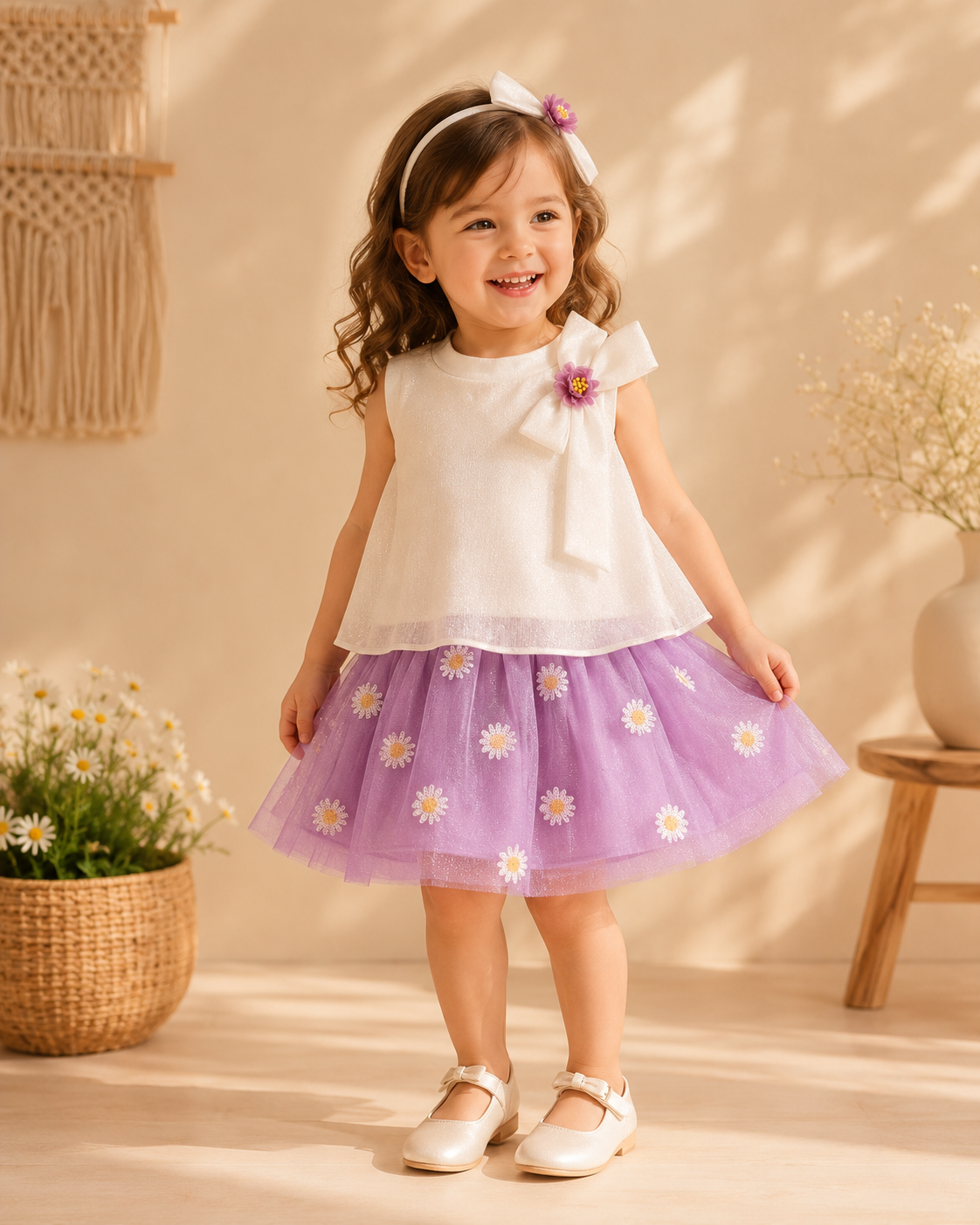 🌸 لبسة أنيقة -2-5 سنوات